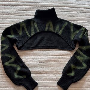 Beulah Super Cropped Turtleneck Sweater